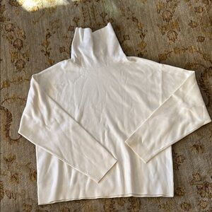 Mango Cream Turtleneck Sweater